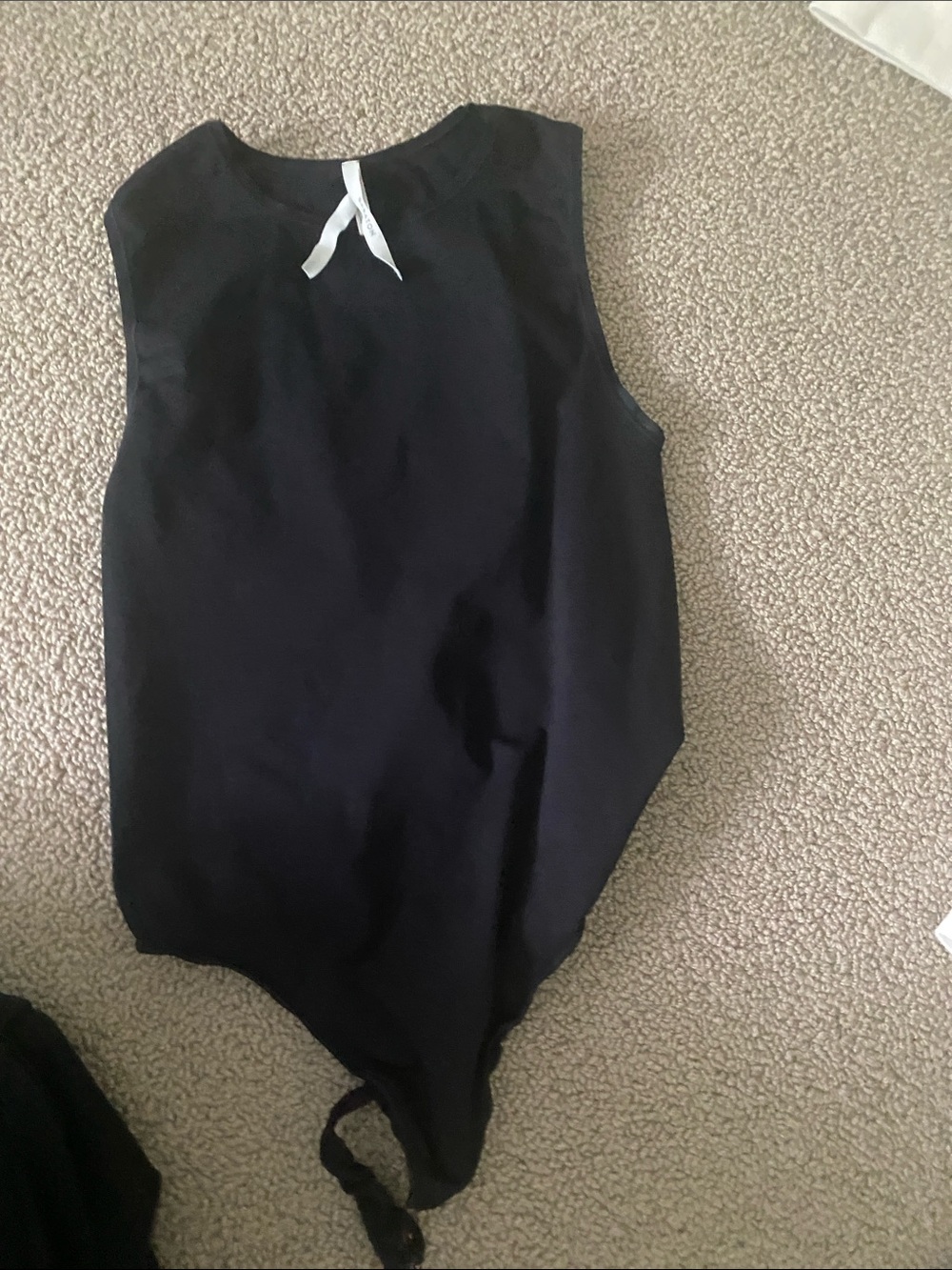 Babaton Black Sleeveless High-Neck Bodysuit
